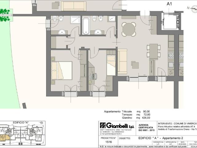 Appartamento in vendita a Oreno, Vimercate
