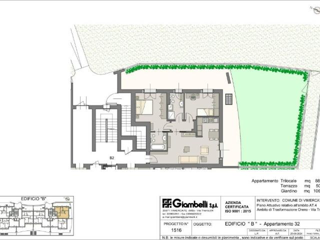 Appartamento in vendita a Oreno, Vimercate