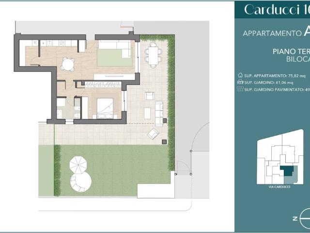 Appartamento in vendita a Crivella, Vimodrone