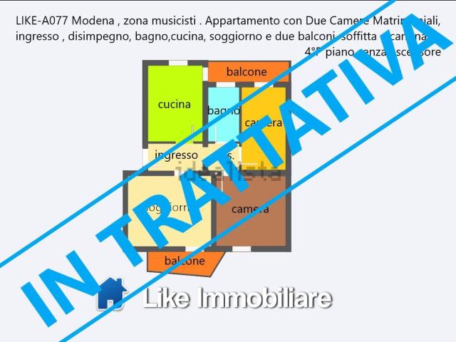 Appartamento in vendita a Modena, Musicisti