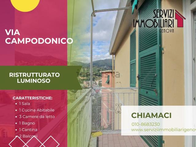 Appartamento in vendita a Val Polcevera, Serra Riccò