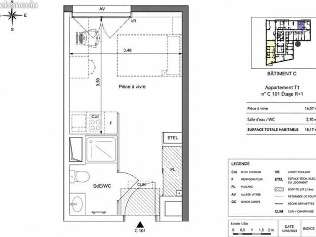 Appartement vente à Grenoble, La Garde