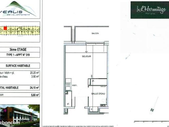 Appartement vente à Bordeaux, Mérignac