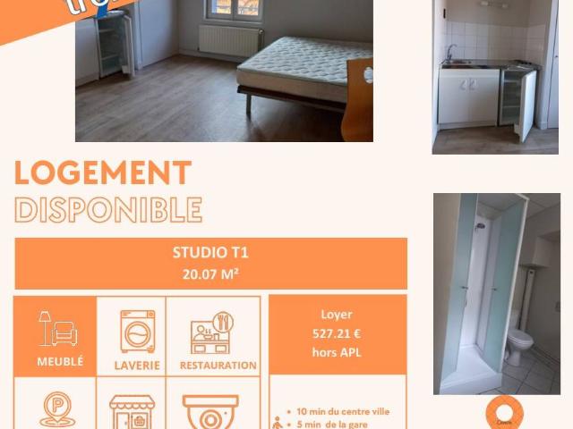 Studio location à Moulins, Allier
