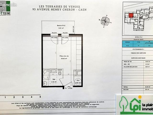 Appartement vente à Caen