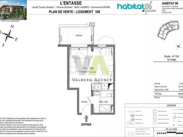 Appartement vente à Nice, Péone