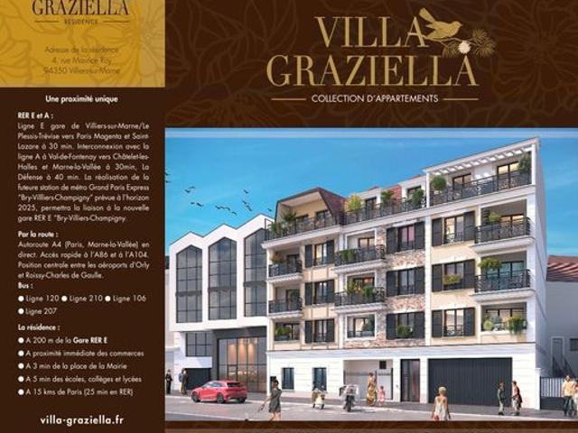 Appartement vente à Nogent-sur-Marne, Villiers-sur-marne
