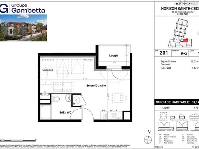 Appartement vente à Albi