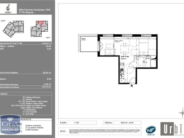 Appartement location à Blagnac, Haute-Garonne