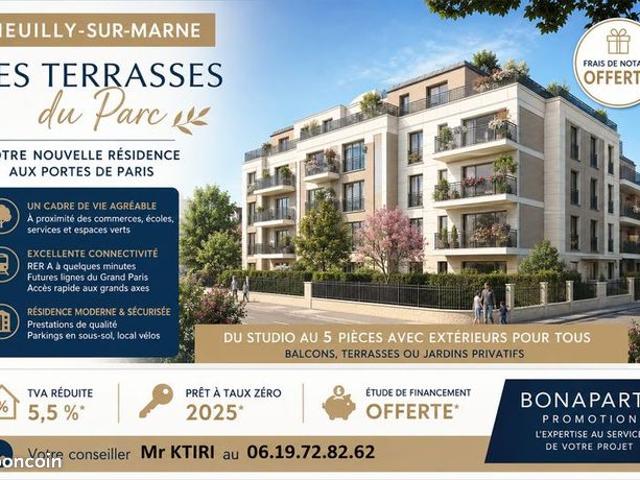 Appartement vente à Le Raincy, Neuilly-sur-marne