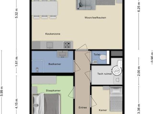 Appartement te huur in Aria, Zeeland
