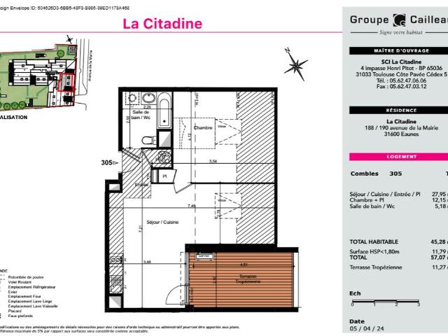 Appartement location à Muret, Eaunes