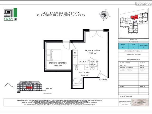 Appartement vente à Caen