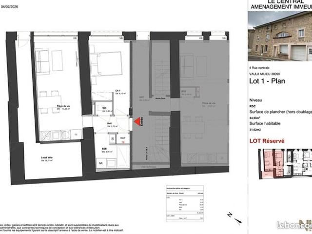 Appartement vente à La Tour-du-Pin, Vaulx-milieu