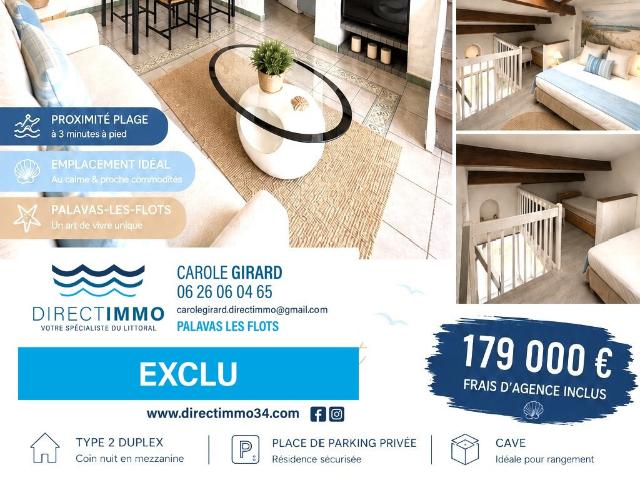 Appartement vente à Les Cabanes de Carnon, Palavas-les-Flots