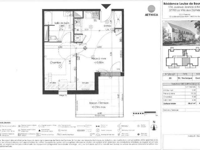 Appartement location à Tours, La Ville-aux-dames