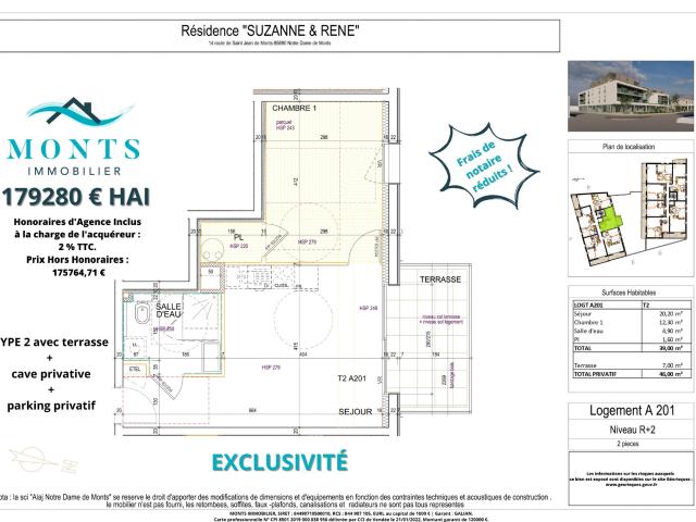 Appartement vente à Les Sables-d'Olonne, Notre-dame-de-monts