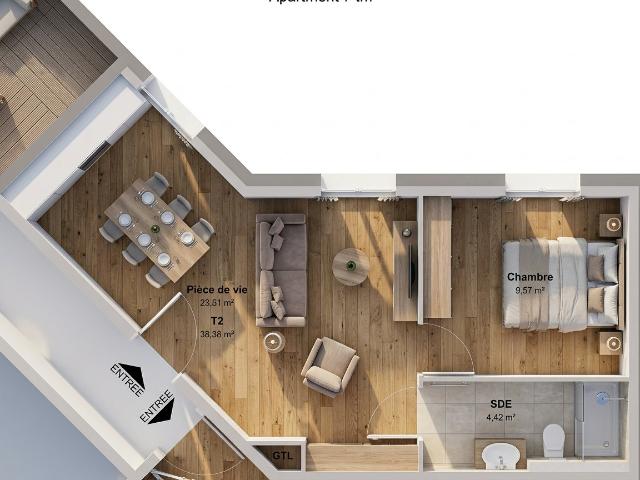 Appartement vente à Bonson, Loire