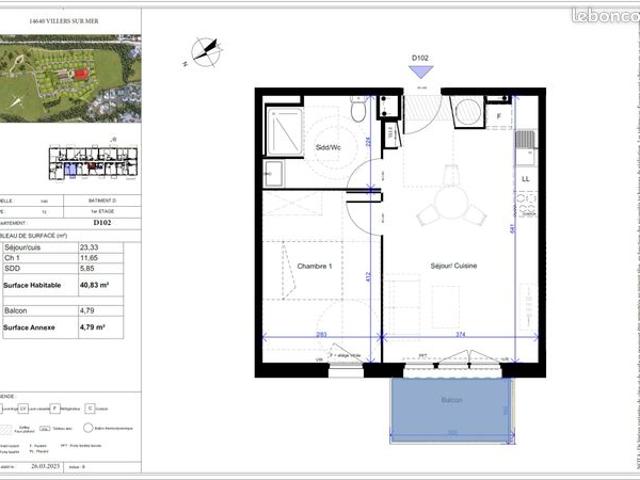 Appartement vente à Lisieux, Villers-sur-mer