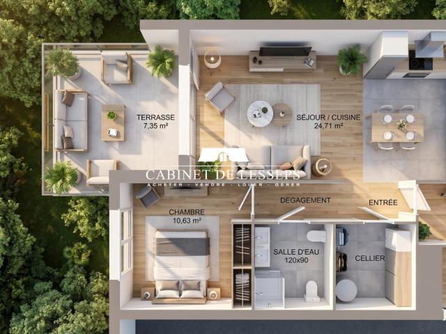 Appartement vente à Bayonne, Lahonce