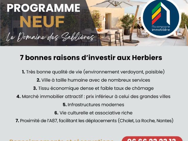 Appartement vente à La Roche-sur-Yon, Les Herbiers