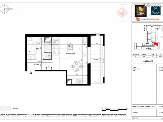 Appartement vente à Tours, Saint-cyr-sur-loire