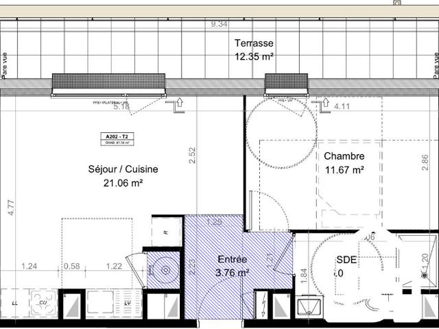 Appartement vente à Caen, Carpiquet