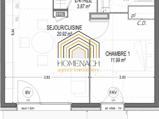 Appartement vente à La Tour-du-Pin, Corbelin