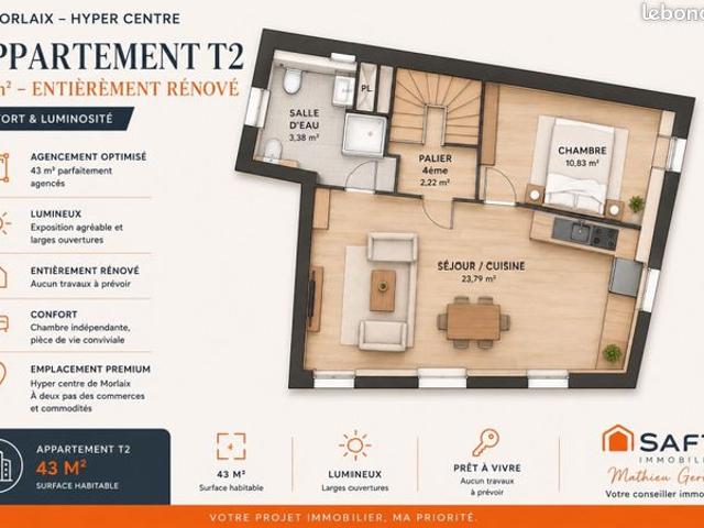 Appartement vente à Morlaix, Bretagne