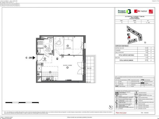 Appartement vente à Nanterre, Bois-colombes