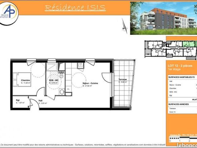 Appartement vente à Colmar-Ribeauvillé, Colmar