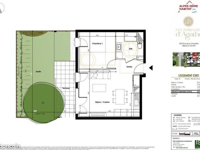 Appartement vente à Grenoble, Le Touvet