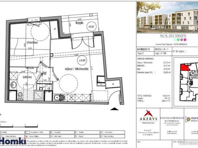 Appartement vente à Bordeaux, Mérignac