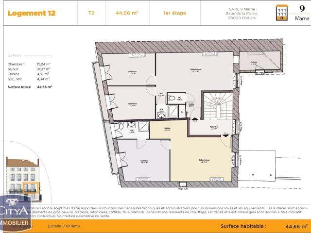 Appartement vente à Poitiers