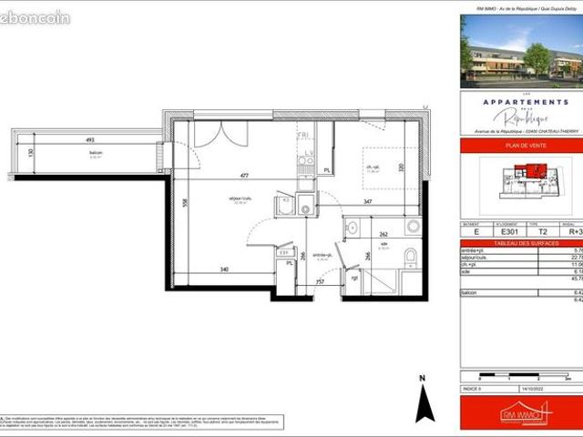 Appartement vente à Château-Thierry, Aisne