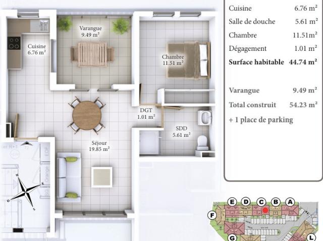 Appartement vente à French, Sainte-Anne