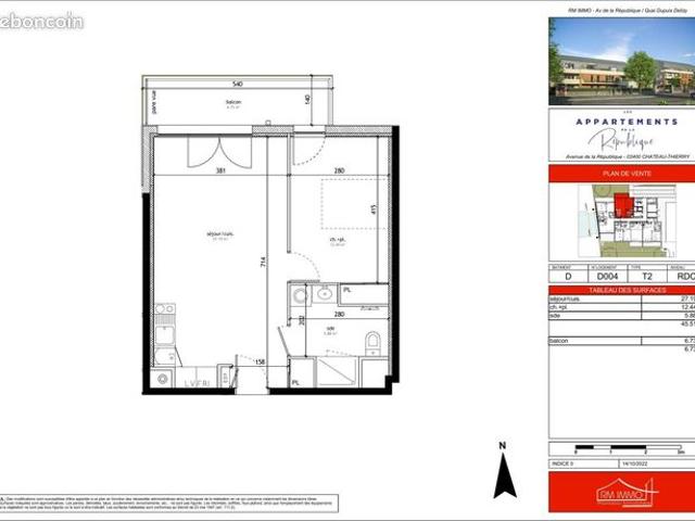 Appartement vente à Château-Thierry, Château-thierry