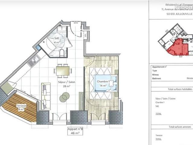 Appartement vente à Avranches, Jullouville