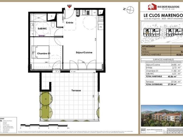 Appartement vente à Grenoble, Brié-et-angonnes