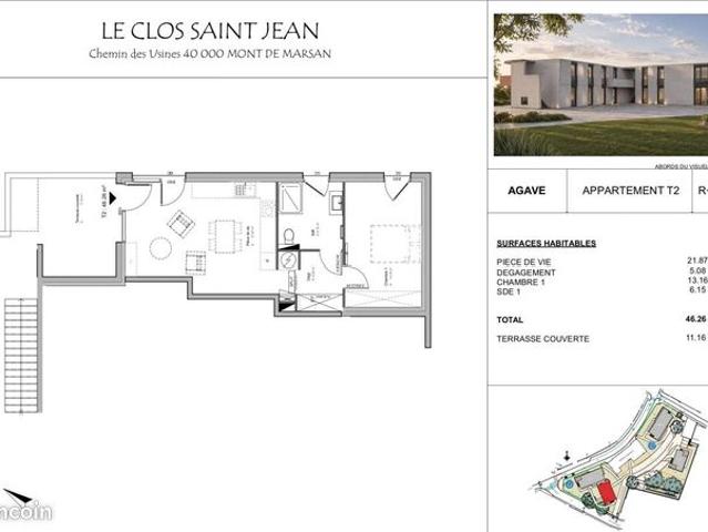 Appartement vente à Mont-de-Marsan, Landes
