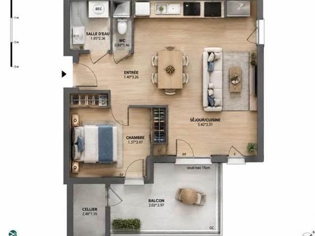 Appartement vente à La Roche-sur-Yon, Les Herbiers