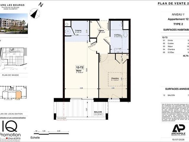 Appartement vente à Quimper, Bretagne
