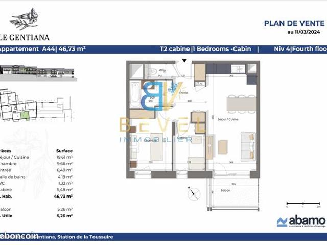 Appartement vente à Saint-Jean-de-Maurienne, Fontcouverte-la Toussuire