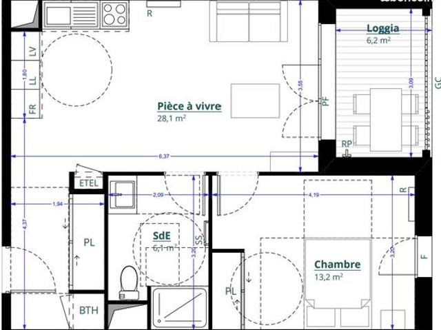 Appartement vente à Bordeaux, Léognan