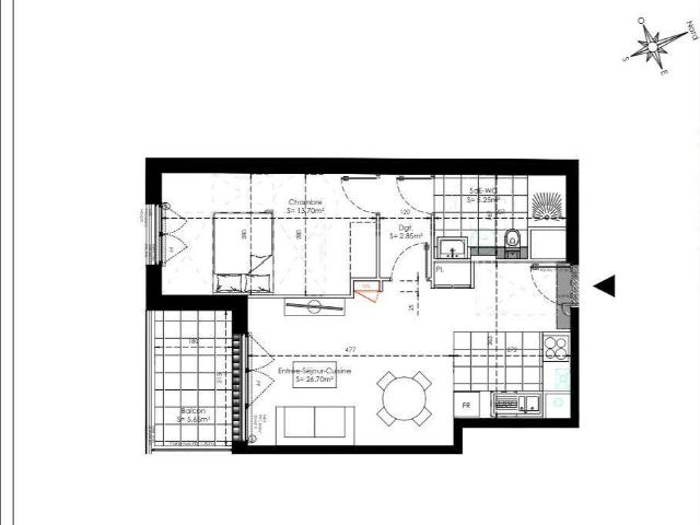 Appartement vente à Palaiseau, Sainte-geneviève-des-bois