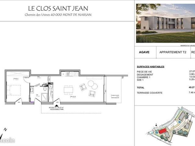 Appartement vente à Mont-de-Marsan, Mont-de-marsan