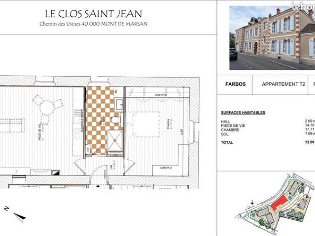 Appartement vente à Mont-de-Marsan, Mont-de-marsan