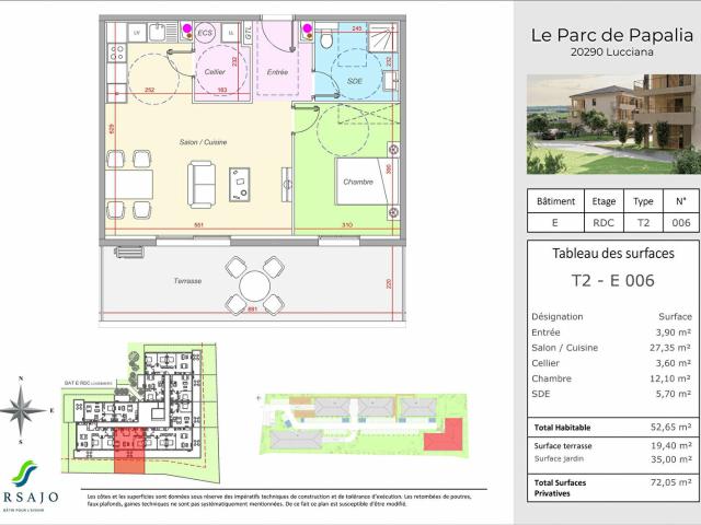 Appartement vente à Bastia, Lucciana