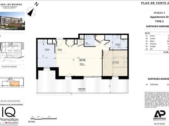 Appartement vente à Quimper, Bretagne