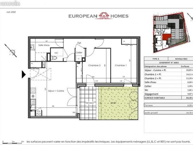 Appartement vente à La Chevrolière, Loire-Atlantique